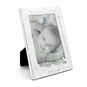 Ezüstszínű fém álló képkeret 27x11 cm Baby – Zilverstad kép