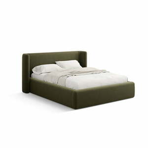 Zöld kárpitozott ágyneműtartós franciaágy ágyráccsal 180x200 cm Jason – Windsor & Co Sofas kép