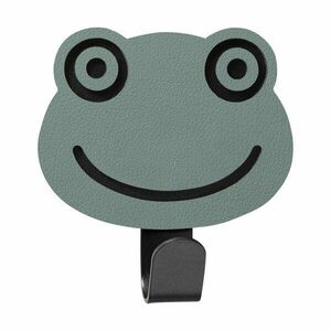 Szürkészöld öntapadós acél akasztó Frog Nupo – LIND DNA kép