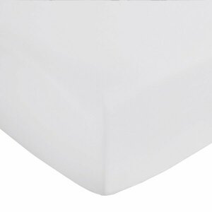 Világosszürke gumis pamut-szatén lepedő 150x200 cm Cotton Sateen – Bianca kép