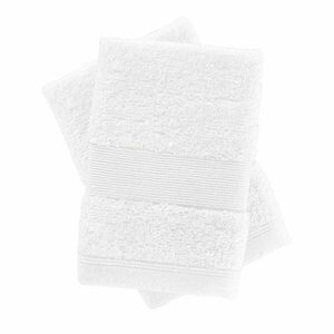 Fehér frottír pamut törölköző szett 2 db-os 30x30 cm Anti-Bacterial – Catherine Lansfield kép