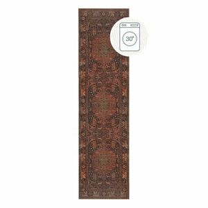 Borvörös mosható futószőnyeg 60x230 cm Nico Global – Flair Rugs kép