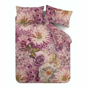 Rózsaszín kétszemélyes-hosszabbított ágyneműhuzat 230x220 cm Rosemoor Floral – RHS kép