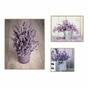 Kép szett 3 db-os 40x50 cm Purple Flowers – knor kép