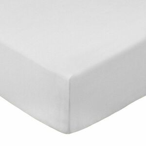 Szürke gumis pamut-perkál lepedő 150x200 cm Cotton Percale – Bianca kép