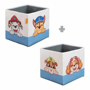 Textil játéktároló doboz szett 2 db-os 27x27x27 cm Paw Patrol – Roba kép