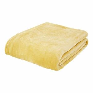 Sárga mikroplüss takaró 130x170 cm Raschel Velvet – Catherine Lansfield kép