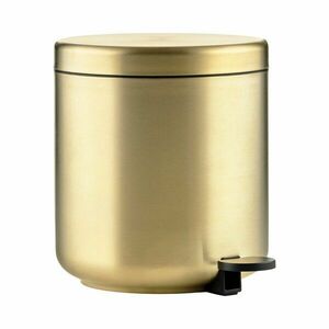Sárgaréz színű rozsdamentes acél pedálos szemetes 4 l Ume Brass – Zone kép