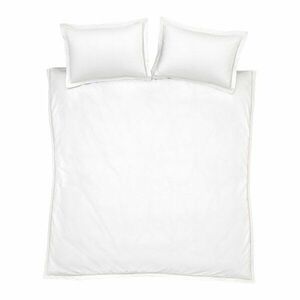Fehér egyszemélyes pamut ágyneműhuzat 135x200 cm Oxford Lace Trim – Bianca kép