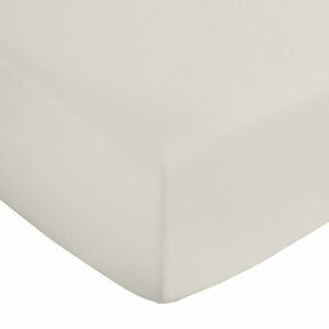 Bézs gumis pamut-szatén lepedő 150x200 cm Cotton Sateen – Bianca kép