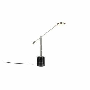 Fekete-ezüstszínű LED asztali lámpa (magasság 65 cm) Fiore – Trio Select kép