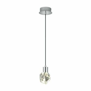 Ezüstszínű LED függőlámpa üveg búrával ø 13 cm Verano – Trio Select kép