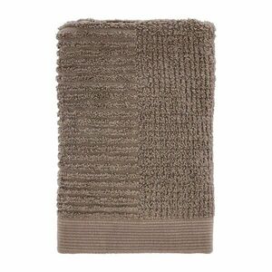 Szürkésbarna frottír pamut törölköző 50x70 cm Classic – Zone kép