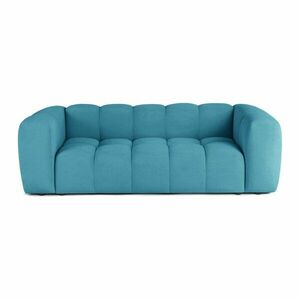 Türkiz bársony kanapé 225 cm Cube – Bonami Selection kép