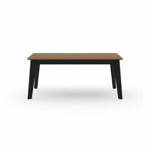 Natúr színű bővíthető étkezőasztal diófa dekoros asztallappal 100x180 cm Shadow – TemaHome kép
