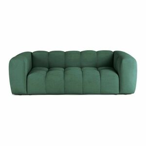 Zöld bársony kanapé 225 cm Cube – Bonami Selection kép