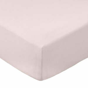 Rózsaszín gumis pamut-perkál lepedő 150x200 cm Cotton Percale – Bianca kép