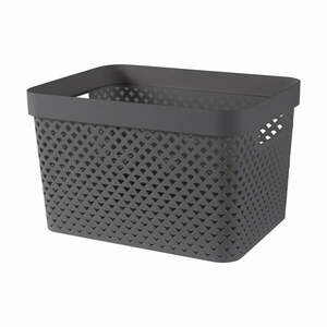 Sötétszürke műanyag tárolódoboz 35, 5x26x22 cm Pure – Curver kép