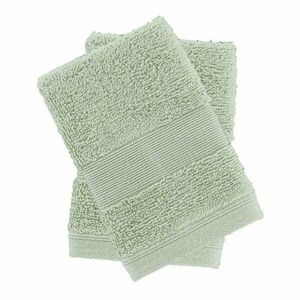 Zöld frottír pamut törölköző szett 2 db-os 30x30 cm Anti-Bacterial – Catherine Lansfield kép