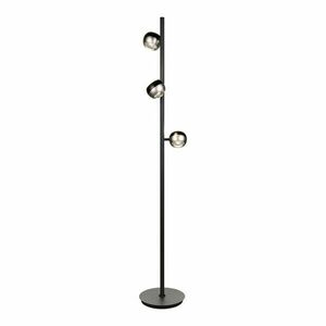 Fekete-ezüstszínű LED állólámpa (magasság 150 cm) Orbit – Trio Select kép