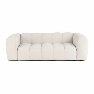Krémszínű bársony kanapé 225 cm Cube – Bonami Selection kép