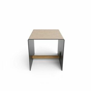 Fekete-szürke dekoratív fém-öko bőr tárolódoboz 32x38x31 cm Bull – LIND DNA kép