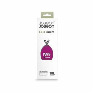 Összehúzható szemeteszsák készlet 20 db-os 10 l Eco Grey – Joseph Joseph kép