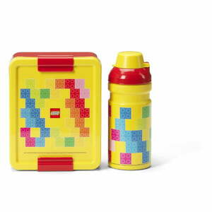 Gyerek uzsonnás doboz palackkal Brick – LEGO® kép