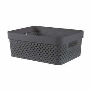 Sötétszürke műanyag tárolódoboz 36x27x14 cm Pure – Curver kép
