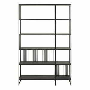 Fekete könyvespolc 120x185x35 cm Strington – Actona kép