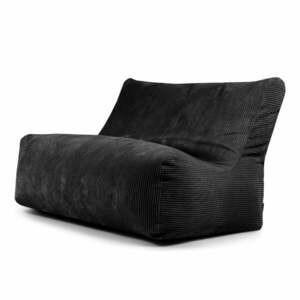 Fekete kordbársony babzsákfotel Sofa Seat Lounge – SLOWDOWN kép