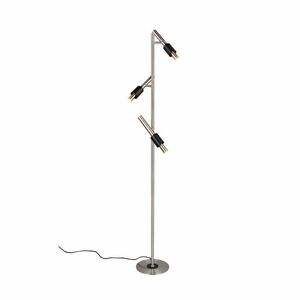 Fekete-ezüstszínű LED állólámpa (magasság 150 cm) Ikaris – Trio Select kép