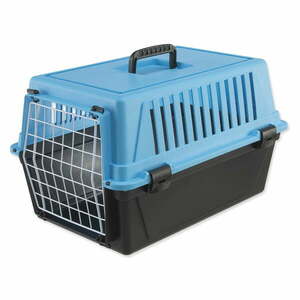Fekete-világoskék állathordozó 37x58 cm Ferplast Atlas 20 – Plaček Pet Products kép