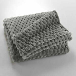 Szürke mikroflanel takaró 125x150 cm Mini Frosty – douceur d'intérieur kép