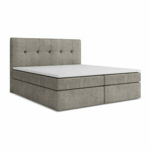 Szürke ágyneműtartós boxspring ágy 180x200 cm Palta – Makamii kép