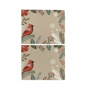 Textil tányéralátét szett karácsonyi mintával, 2 db-os 35x45 cm Frosted Branches – Butter Kings kép