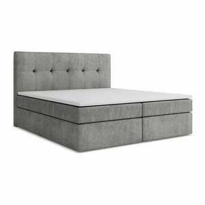 Szürke ágyneműtartós boxspring ágy 140x200 cm Palta – Makamii kép