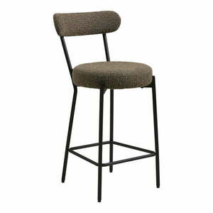 Barna kárpitozott bárszék (ülésmagasság 65 cm) Badalona – House Nordic kép