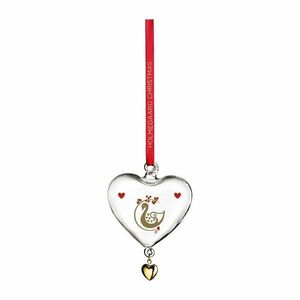 Üveg kézzel fújt karácsonyfadísz 8 cm Ann-Sofi Romme Annual Christmas Heart 2025 – Holmegaard kép