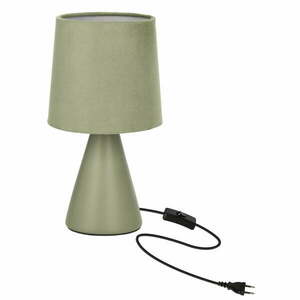 Zöld asztali lámpa textil búrával (magasság 24, 5 cm) Satti – Candellux Lighting kép