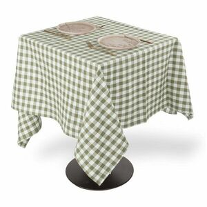 Pamut asztalterítő 150x150 cm Gingham – Tiseco Home Studio kép