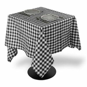 Pamut asztalterítő 150x150 cm Gingham – Tiseco Home Studio kép