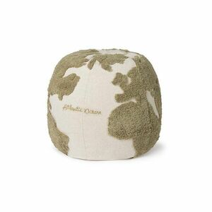 Zöld-krémszínű gyerek babzsákfotel World Map – Lorena Canals kép