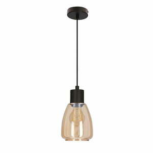 Fekete függőlámpa üveg búrával ø 12 cm Moldo – Candellux Lighting kép