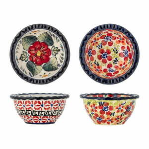Piros kőedény szervírozó tálka szett 2 db-os 95 ml Florist – Bloomingville kép