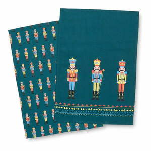 Pamut konyharuha szett 4 db-os karácsonyi mintával 50x70 cm Nutcracker – Catherine Lansfield kép