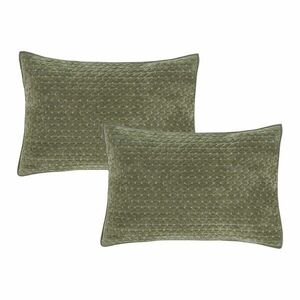 Bársony párnahuzat szett 2 db-os 50x75 cm Attica Velvet Embroidered – Bianca kép