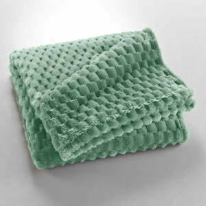 Világoszöld mikroflanel takaró 125x150 cm Mini Frosty – douceur d'intérieur kép