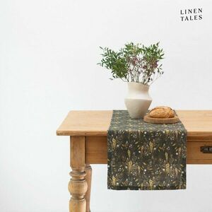 Len asztali futó 40x200 cm Woodland – Linen Tales kép