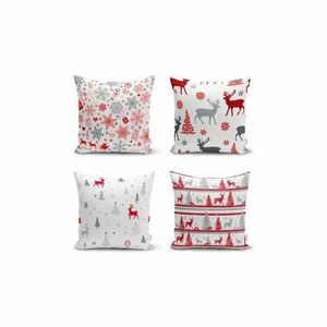 Párnahuzat szett karácsonyi mintával 4 db-os 43x43 cm Snowflakes – Mila Home kép